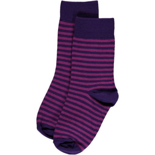 Maxomorra Socks Purple Stripes