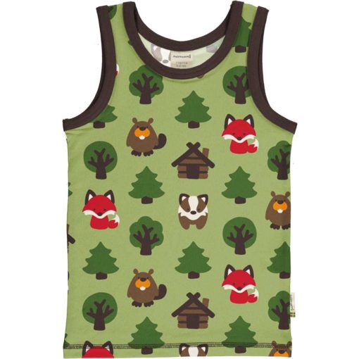 Maxomorra Tanktop Green Forest