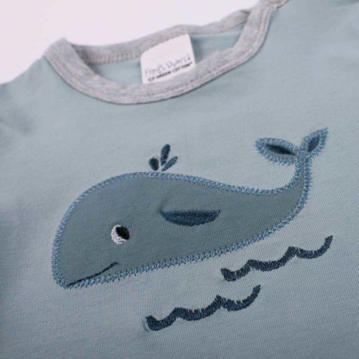 Fred's World kurzarm Shirt Baby Hello Whale