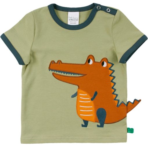 Fred's World kurzarm Shirt Baby Hello Crocodile