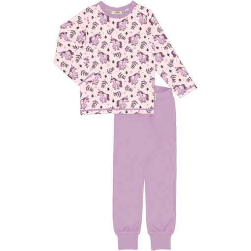 Maxomorra Pyjama Set LS Unicorn Jungle