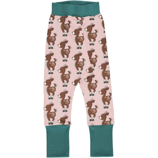 Maxomorra Pants Drop Crotch Sweat Fawn