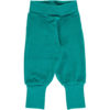 Maxomorra Pants Rib Velour Turquoise