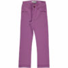 Maxomorra Pants Twill Light Purple