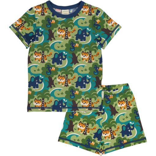 Maxomorra Pyjama Set SS Jungle