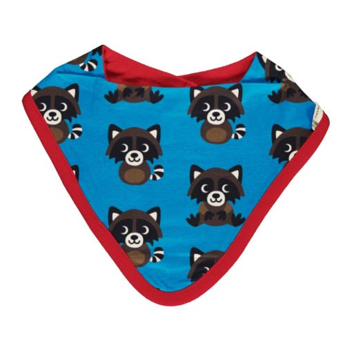 Maxomorra Dribble Bib Velour Raccoon