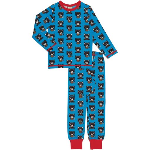 Maxomorra Pyjama Set LS Raccoon