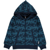 Maxomorra Cardigan Hood Blue Landscape