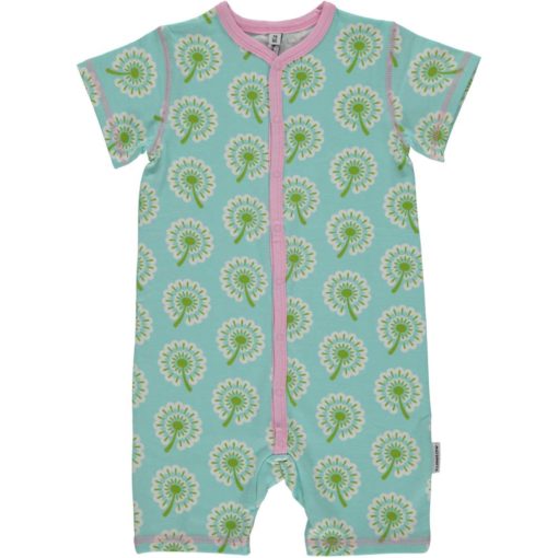 Maxomorra Rompersuit Button SS Dandelion