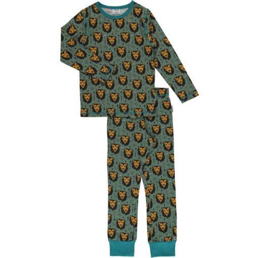 Maxomorra Pyjama Set LS Lion Jungle