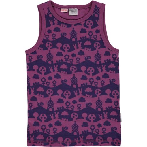 Maxomorra Tanktop Purple Landscape