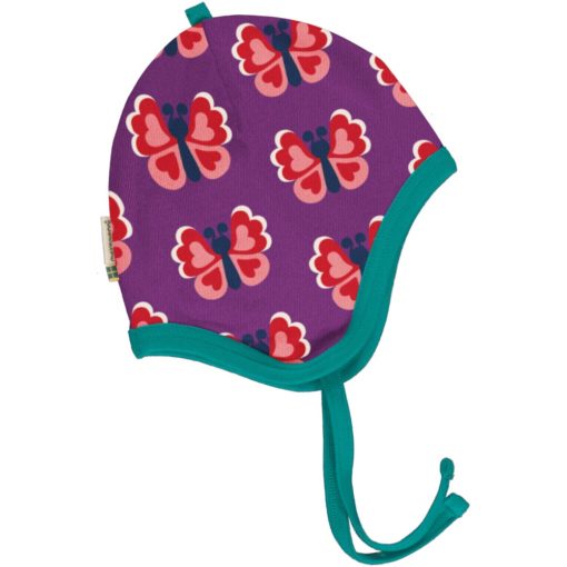 Maxomorra Hat Helmet Velour Butterfly