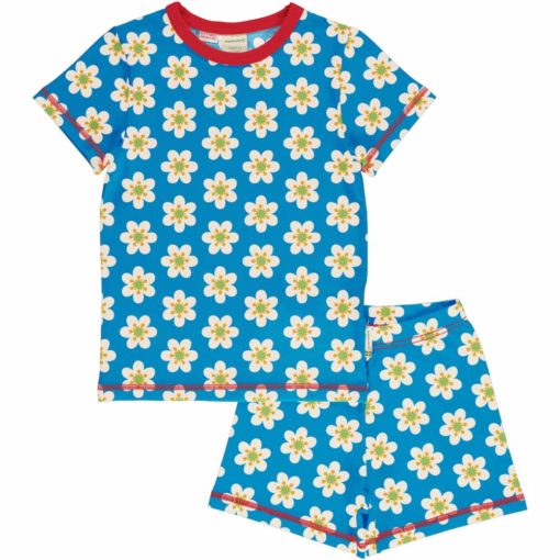 Maxomorra Pyjama Set SS ANEMONE