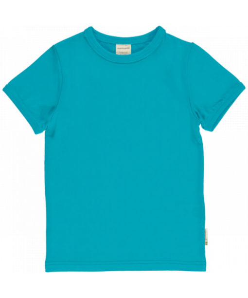 Maxomorra Top SS Solid TURQUOISE