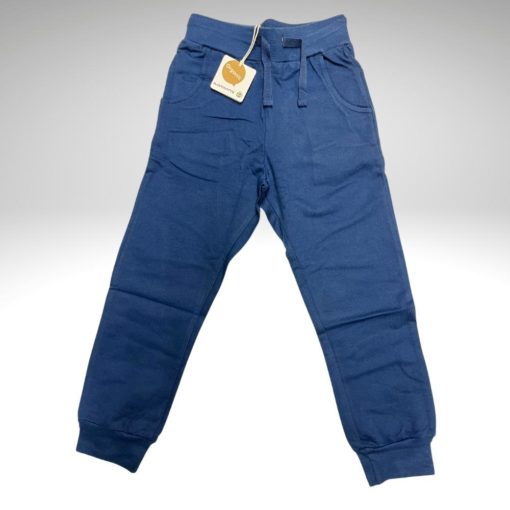 Maxomorra Pants Regular Dark Blue