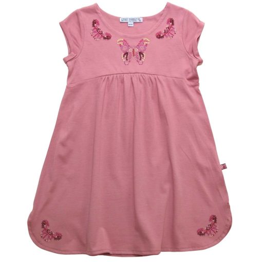 Enfant Terrible Jersey Kleid Stickerei in rose