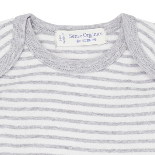 Sense Organics Body Langarm YVON Grey Stripes