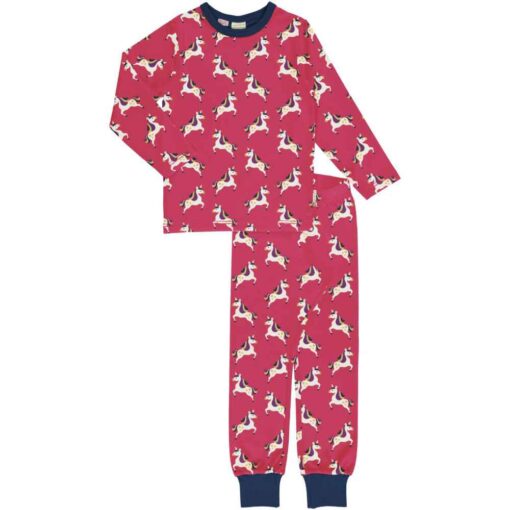 Maxomorra Pyjama Set LS Unicorn