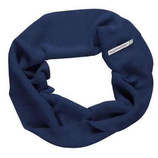 Maxomorra Scarf Tube Sweat Solid Navy