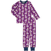 Maxomorra Pyjama Set LS Swan