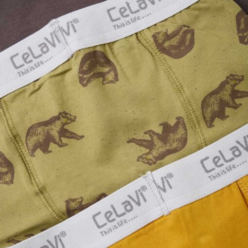 CeLaVi Boxers 3-er Pack Gothic Olive