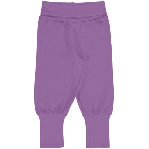 Maxomorra Pants Solid Purple