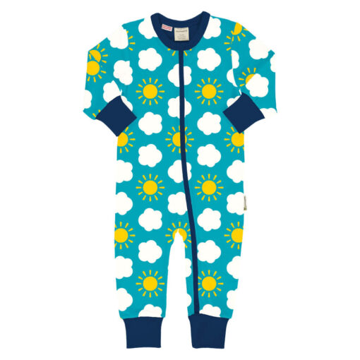 Maxomorra Rompersuit LS Classic Sky