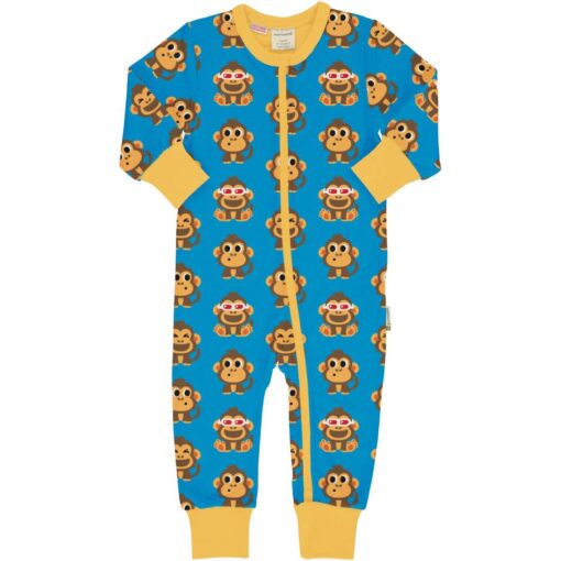 Maxomorra Rompersuit LS Party Monkey