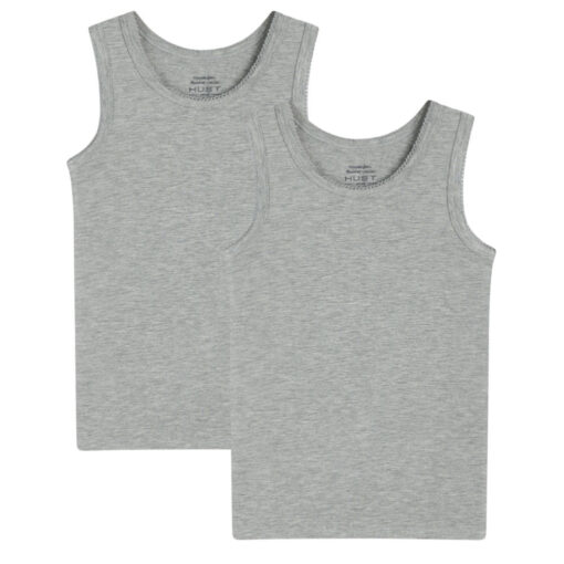 Hust & Claire Top 2-er pack Flicka light grey melange