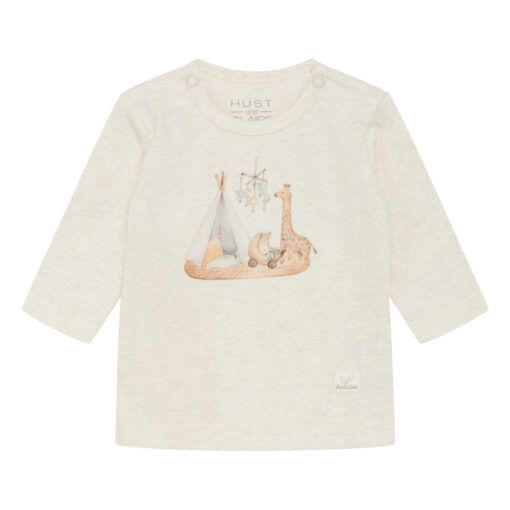 Hust & Claire Langarmshirt Alex Whisper Melange