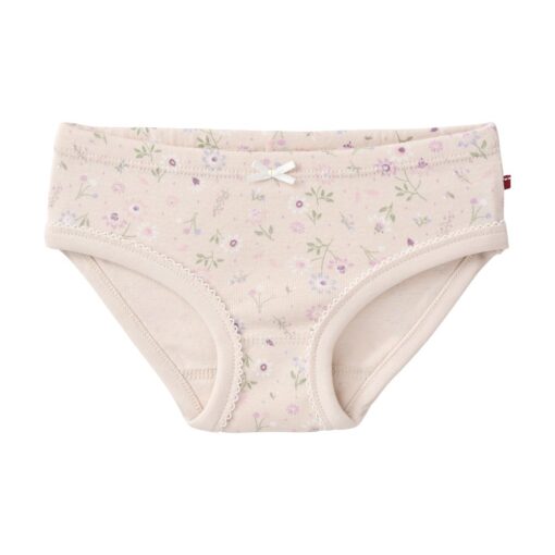 People Wear Organic 2-er Pack Slips hellbeige Frühlingsblumen