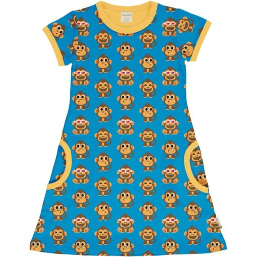 Maxomorra Dress SS Party Monkey