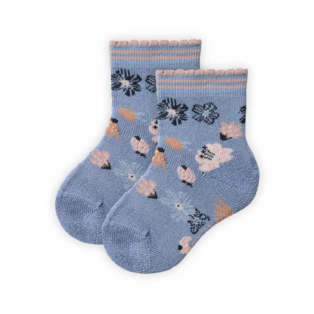 People Wear Organic 2-er Pack Frottee-Socken rauchblau mix