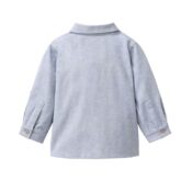 People Wear Organic Flanell-Hemd blaugrau melange