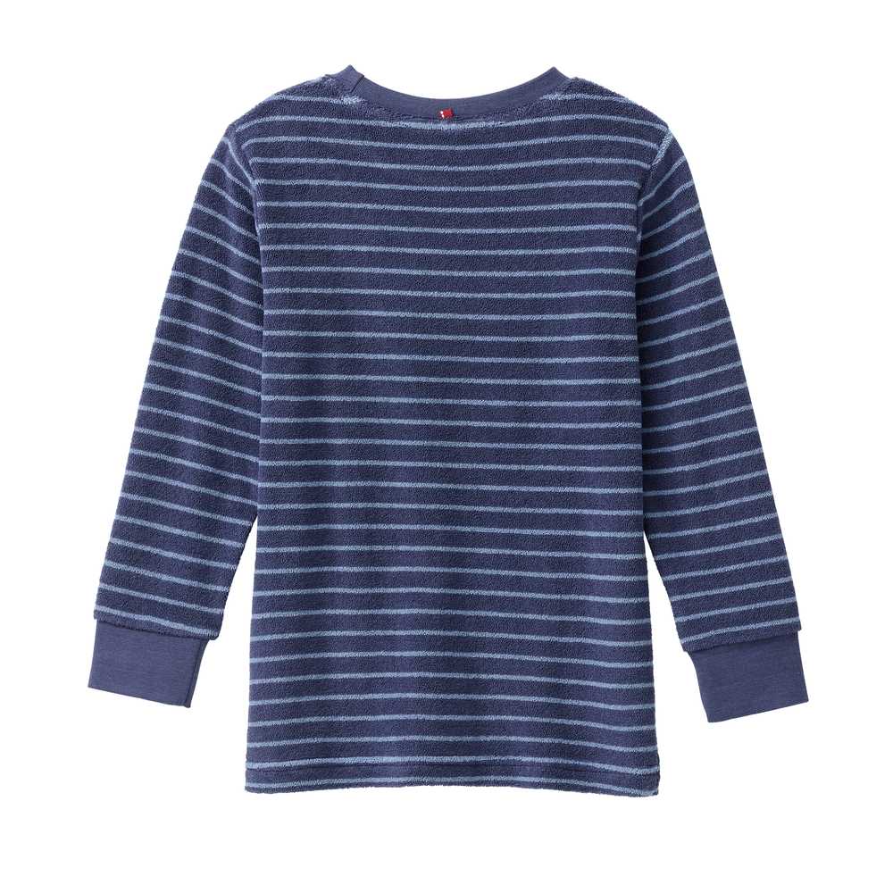 People Wear Organic Frottee-Pyjama nachtblau geringelt