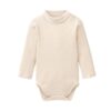 People Wear Organic Langarm-Body Rollkragen kitt melange