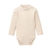 People Wear Organic Langarm-Body Rollkragen kitt melange