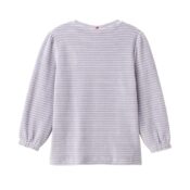 People Wear Organic Nicki-Pyjama flieder geringelt