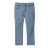People Wear Organic Twill-Hose stretch blaugrau