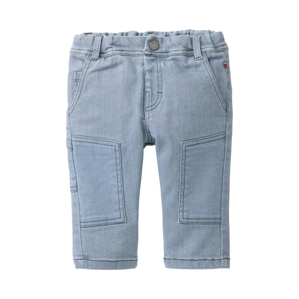 People Wear Organic Twill-Worker-Hose stretch blaugrau