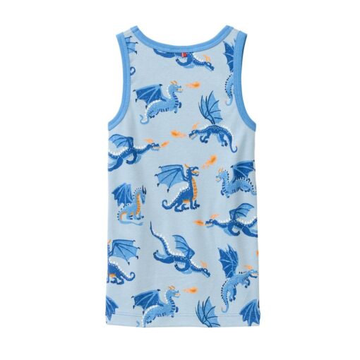 People Wear Organic Unterhemd Drachen hellblau