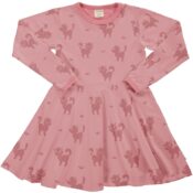 Maxomorra Dress Circle LS Mono Cat
