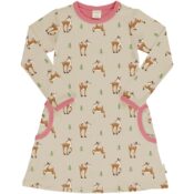 Maxomorra Dress LS Fawn