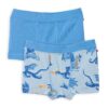 People Wear Organic 2er Pack Boxershorts blau mix