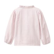 People Wear Organic Flanell-Bluse malve kariert