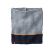 People Wear Organic Strick-Schlauchschal blaugrau melange