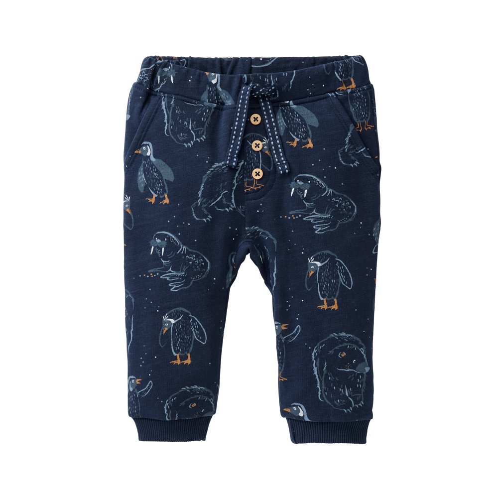 People Wear Organic Sweat-Hose dunkelblau arktische Tiere