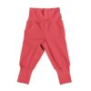 Maxomorra Pants Baby Rib Solid Red