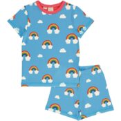 Maxomorra Pyjama Set SS Rainbow
