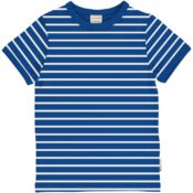 Maxomorra Top SS Stripes Blue